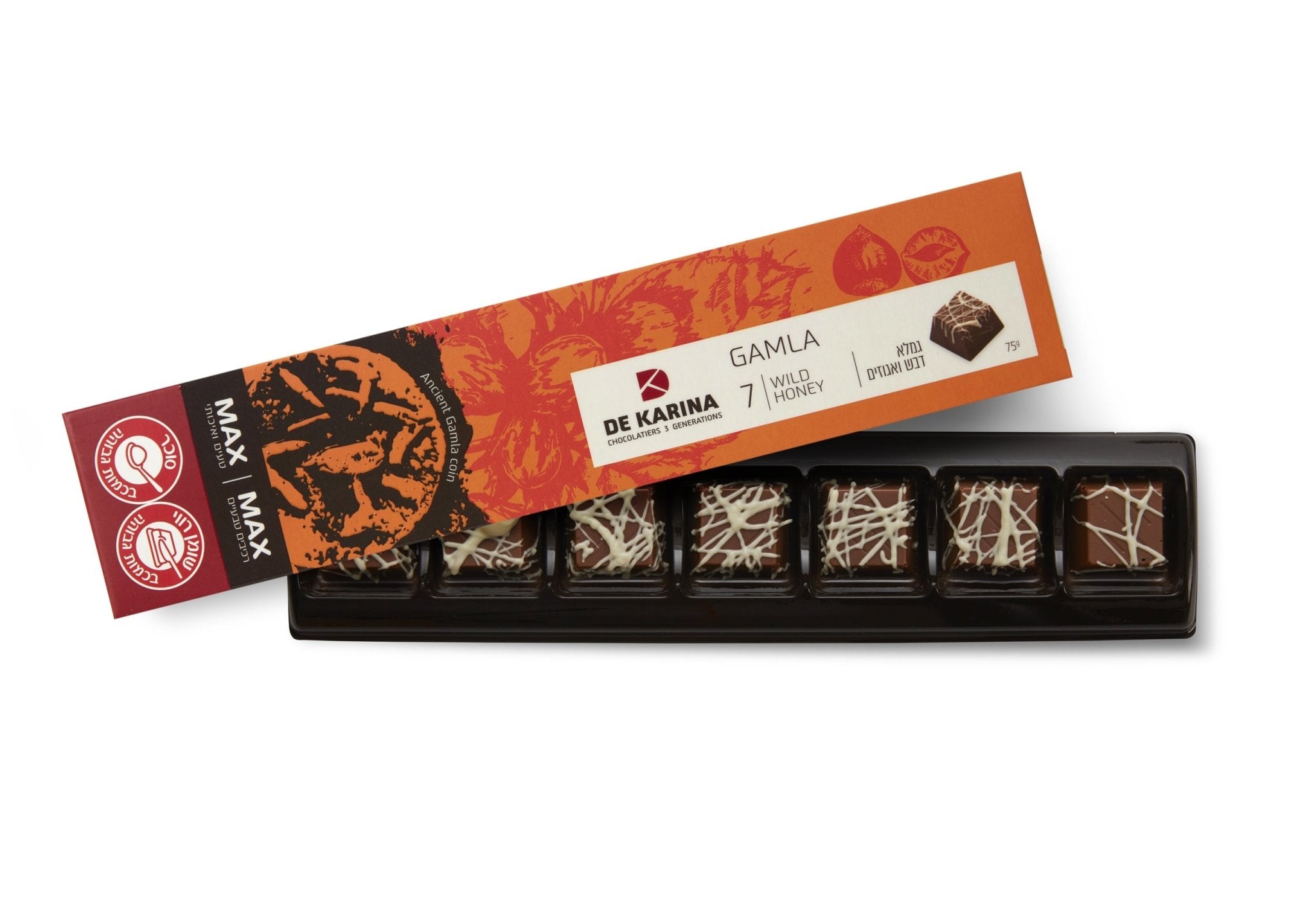 שוקולד חלב עם דבש ואגוזים ללא גלוטן דה קרינה