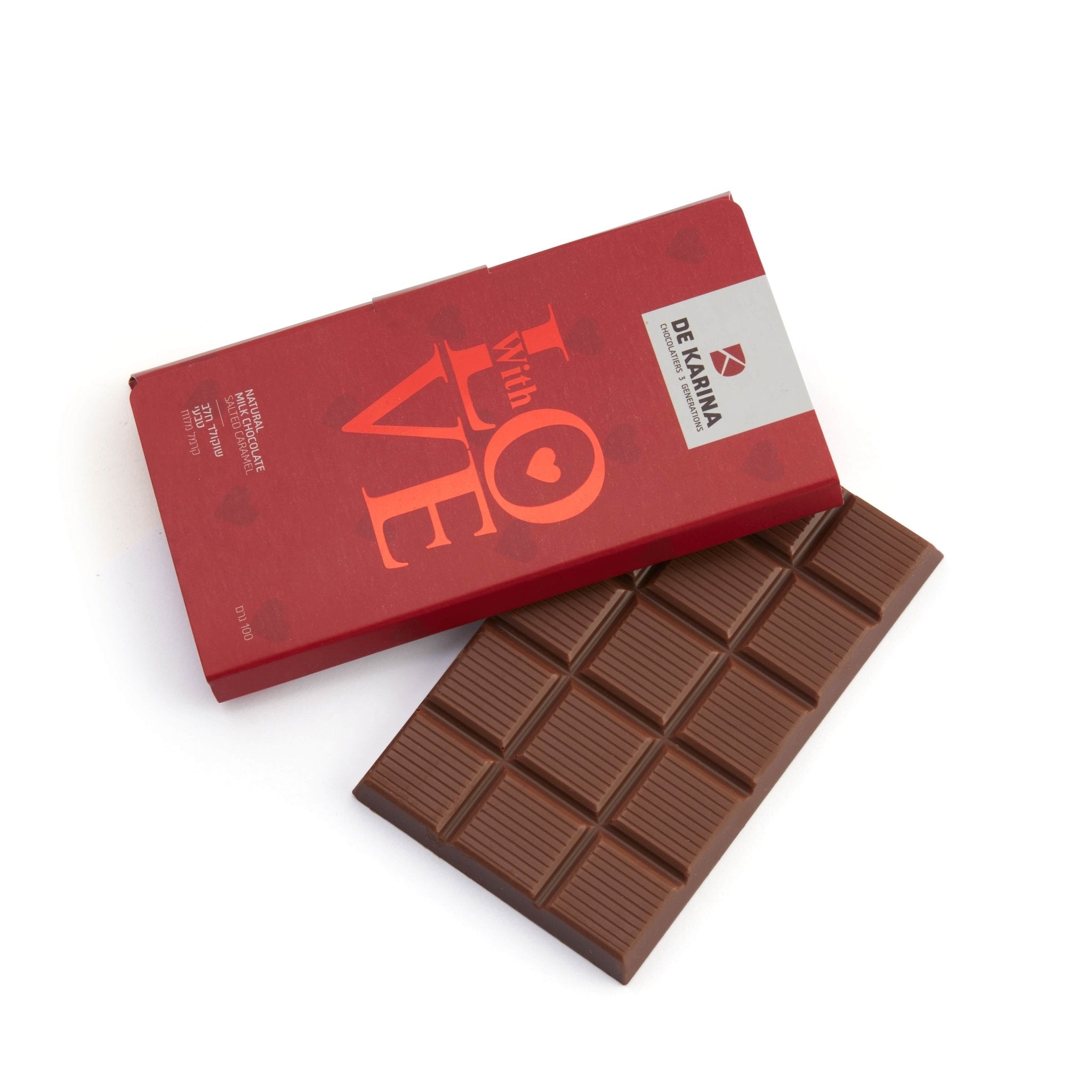 טבלת שוקולד חלב אהבה