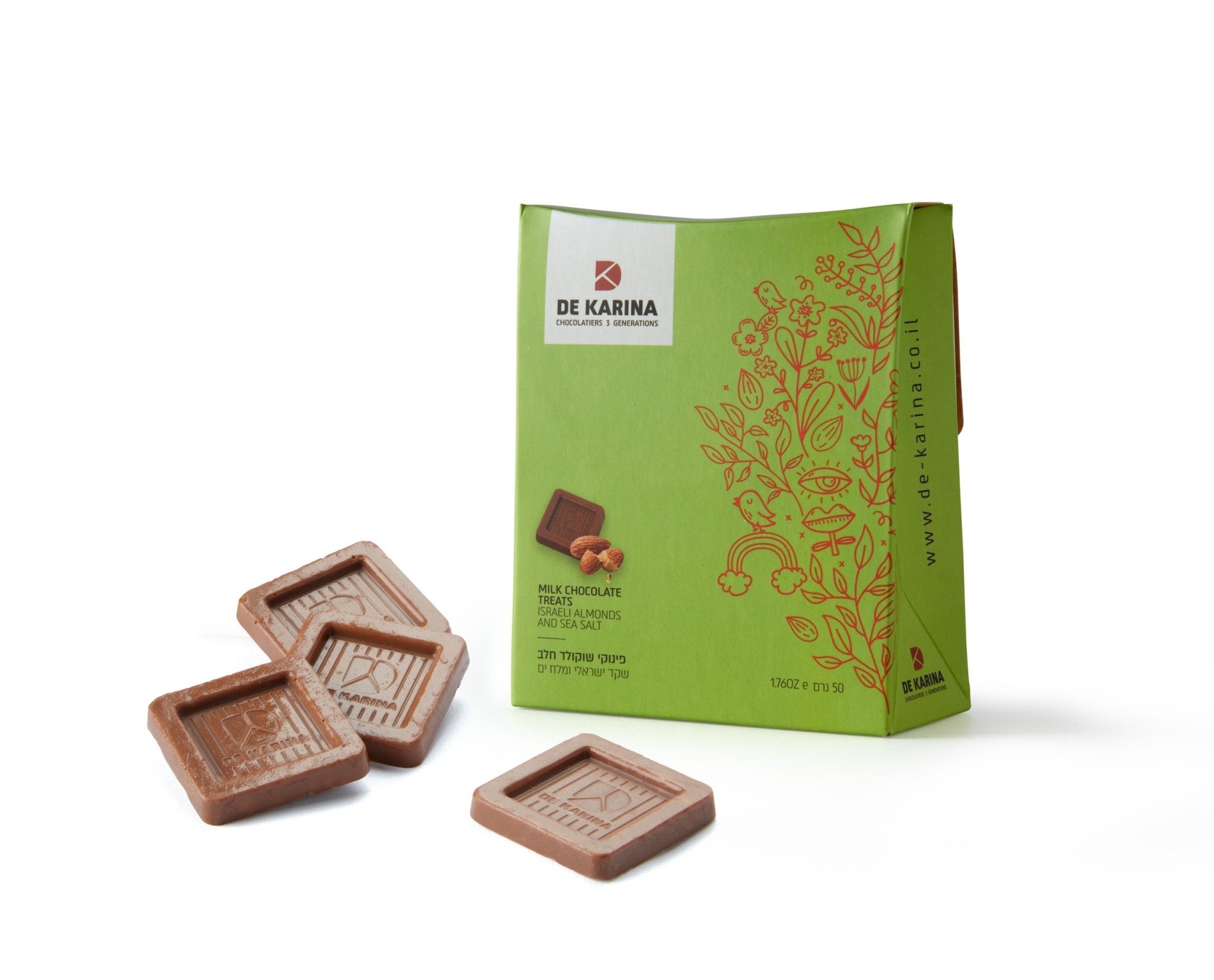 פינוקי שוקולד חלב שקד ישראלי ומלח ים