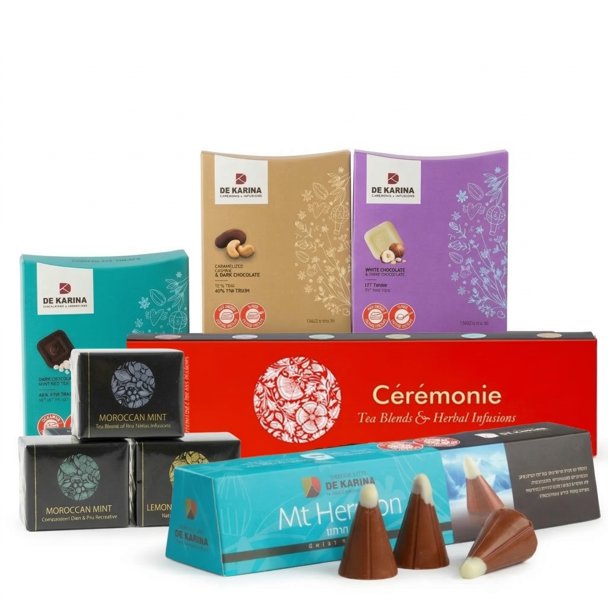 מארז שוקולד ותה יוקרתי - "דה קרינה" רמת הגולן בשיתוף "תה סרמוני" גלילי כשר לפסח